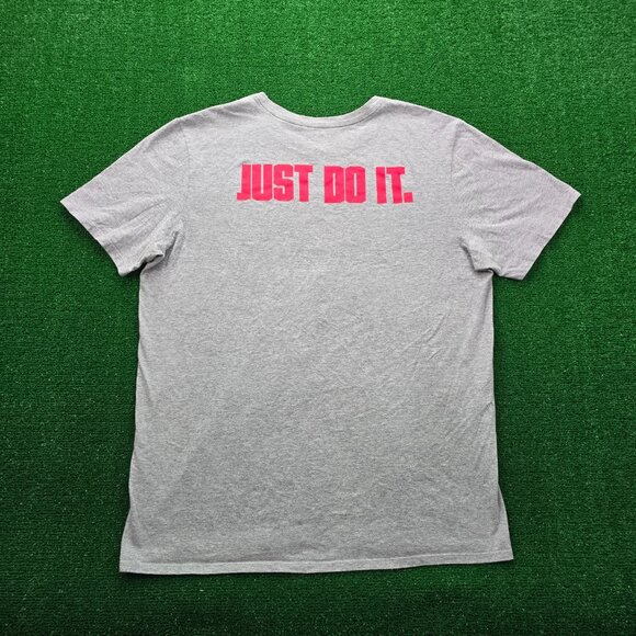 Nike Tshirt Mens XL Gray Short Sleeve Just Do It Houston Basketball Casual - Picture 6 of 8